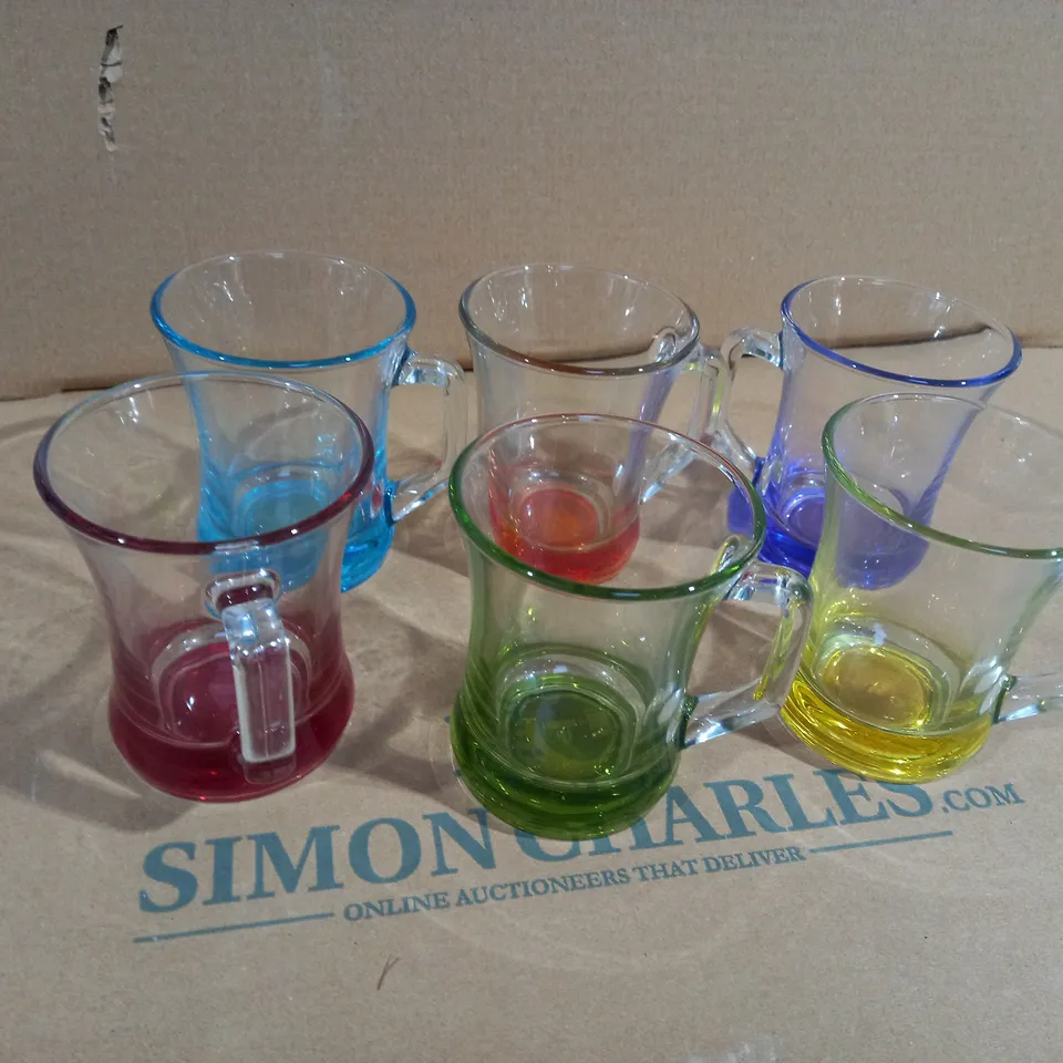 SET OF 6 GLASSWARE DRINKING GLASSES 