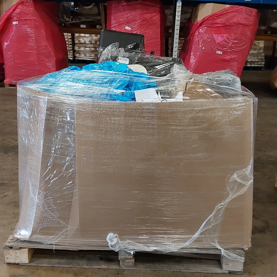 PALLET OF APPROXIMATELY 26 UNPROCESSED RAW RETURN HOUSEHOLD AND ELECTRICAL GOODS TO INCLUDE;