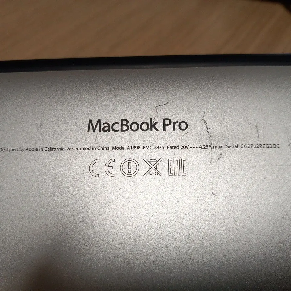 APPLE MACBOOK PRO (A1398 MID 2014)
