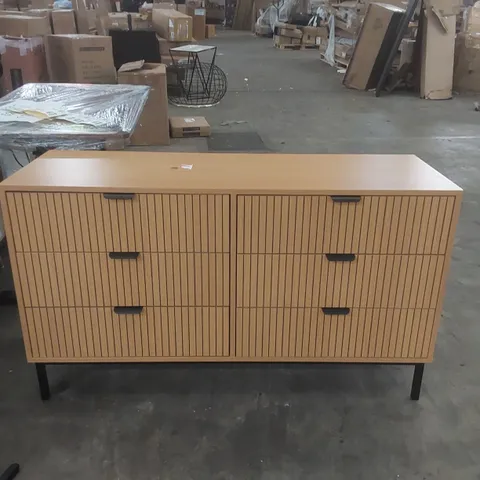 DESIGNER 6 DRAWER CHEST OF DRAWERS