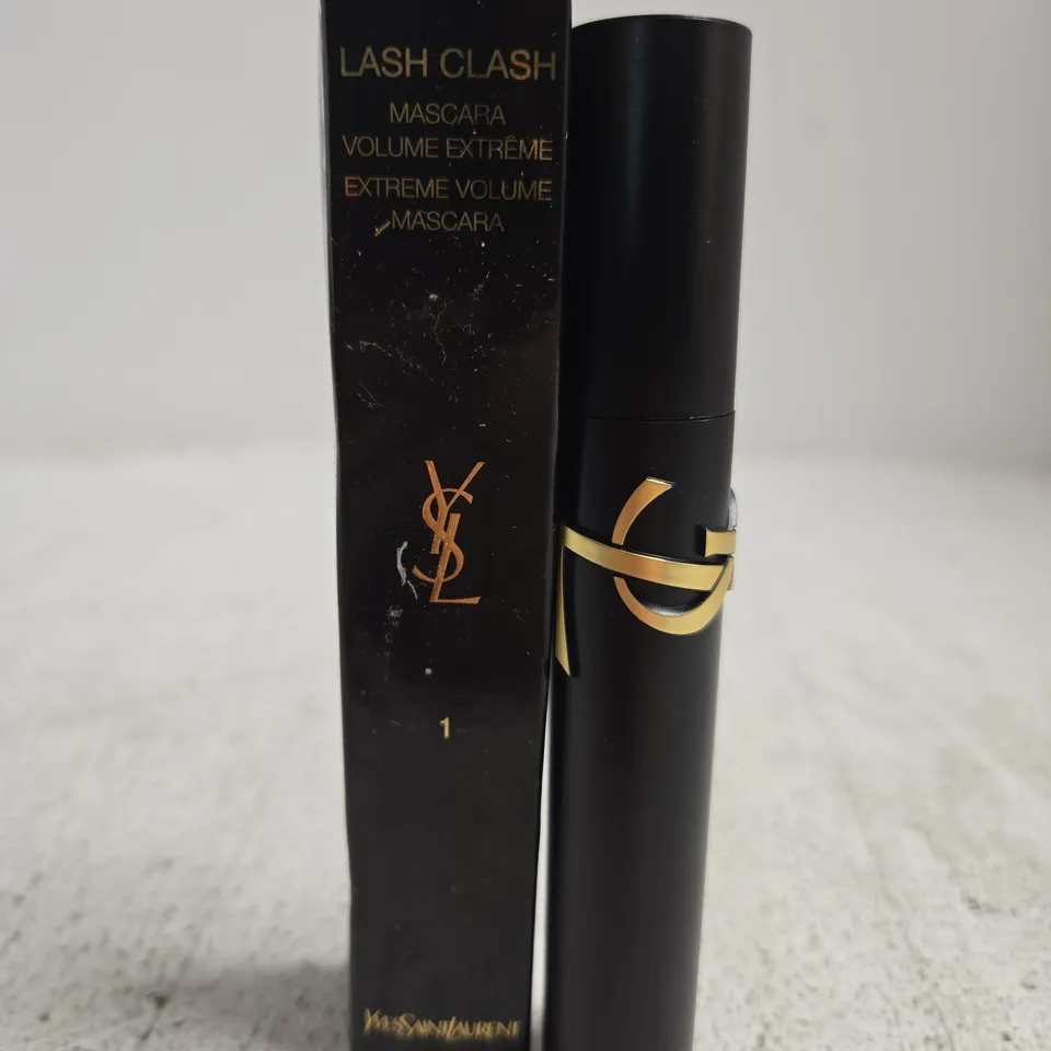 BOXED YVES SAINT LAURENT LASH CLASH MASCARA - 1 NOIR 