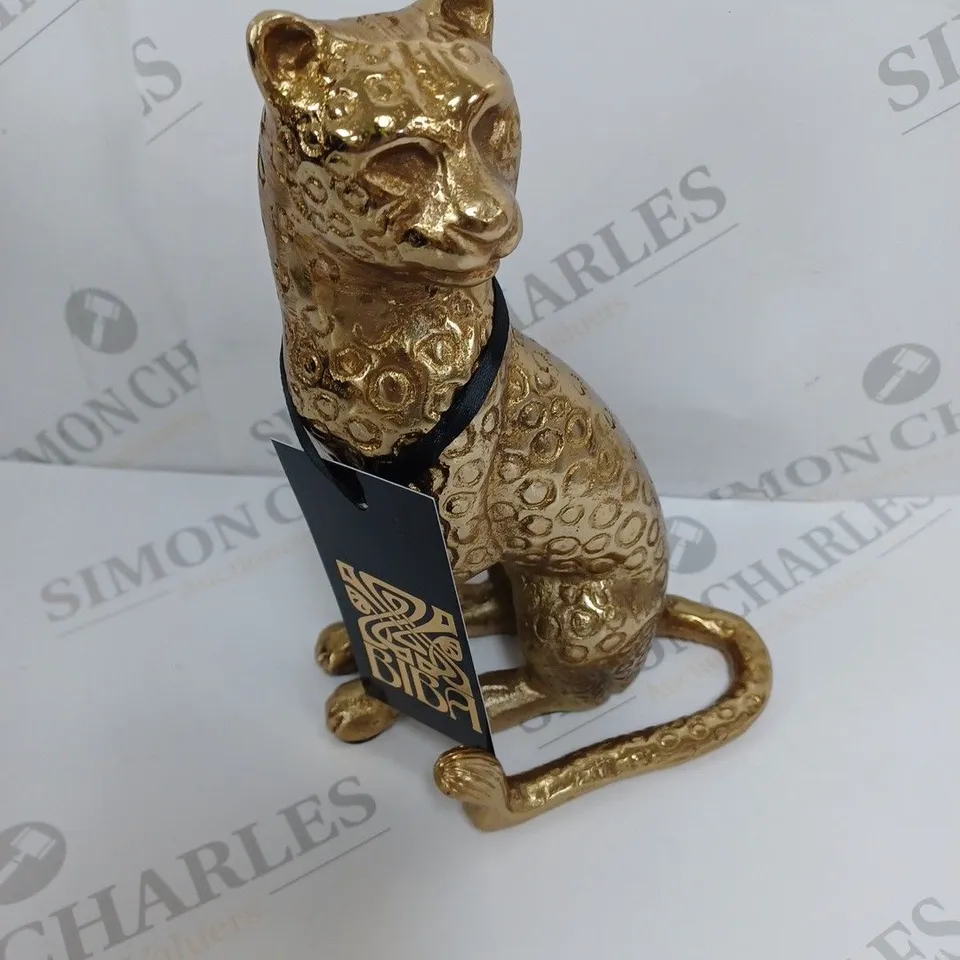 HOUSE OF FRASER BIBA CHEETA ORNAMENT - GOLD CARLY