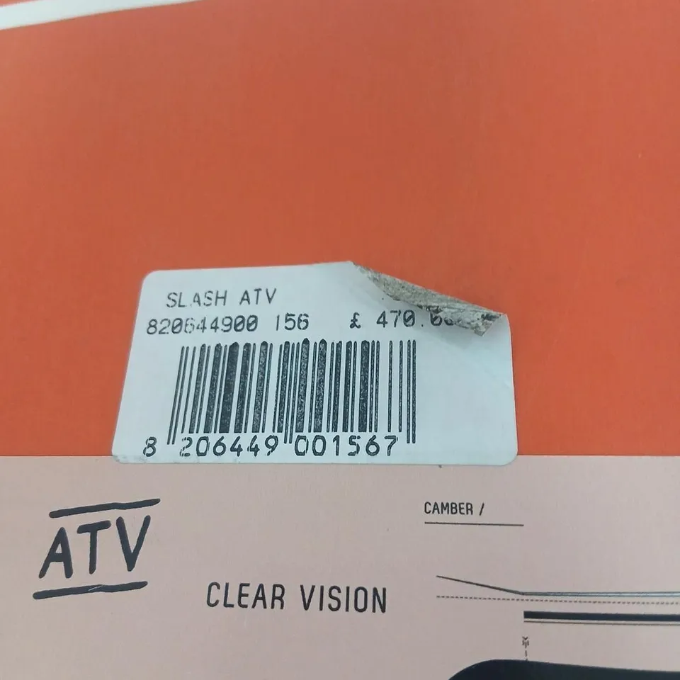 SLASH ATV SNOWBOARD – CLEAR VISION, ORANGE