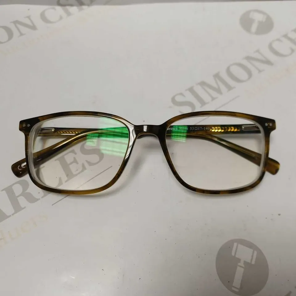 GLASSES DIRECT ANDRE SHINY BROWN GLASSES