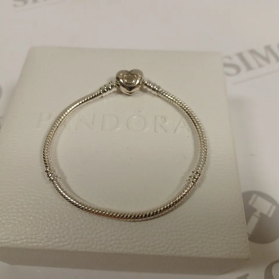 PANDORA SILVER EFFECT CHARM BRACELET