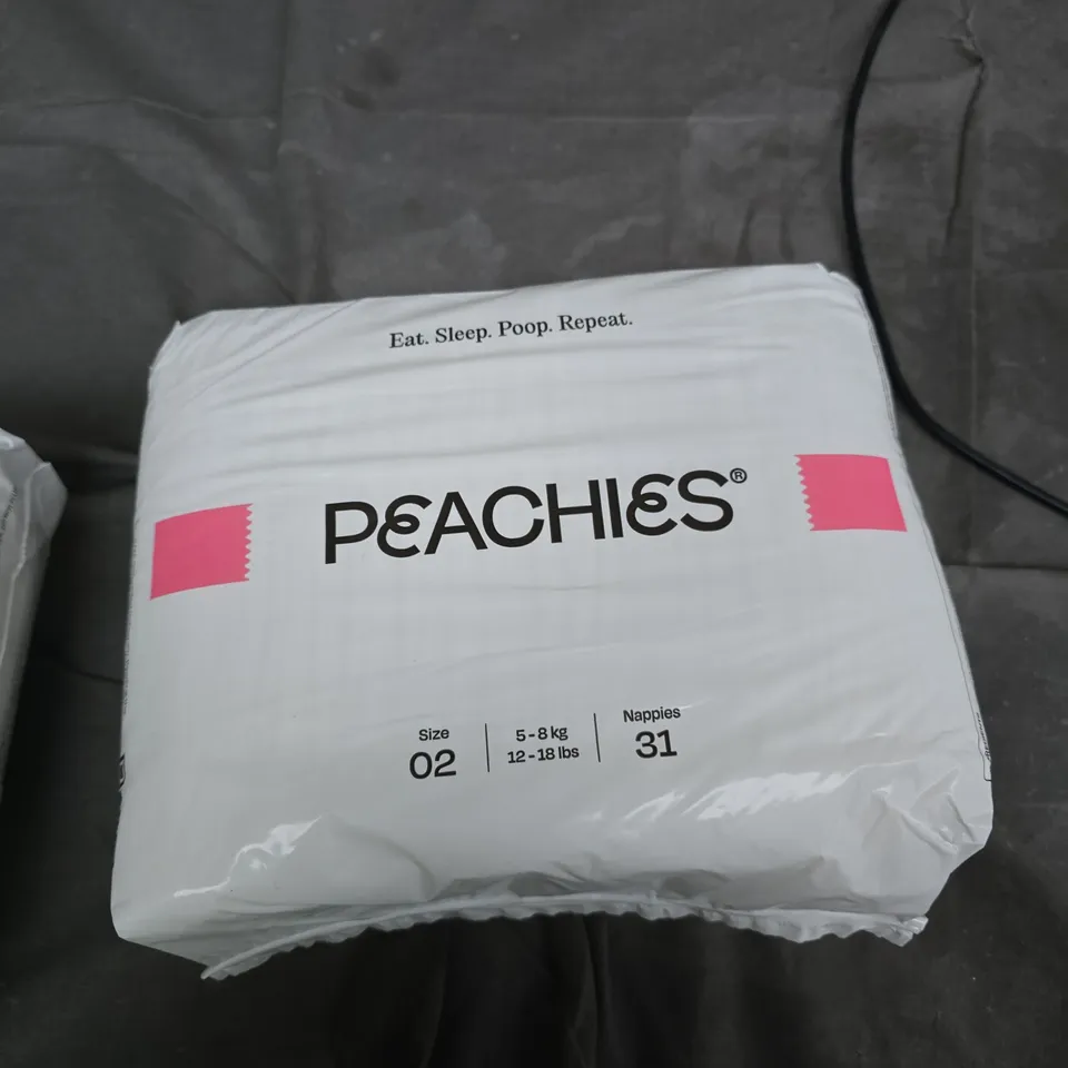 PEACHIES BABY NAPPIES SIZE 02 (5–8 KG), 31 NAPPIES