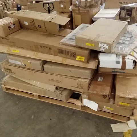 PALLET OF ASSORTED INCOMPLETE FURNITURE PARTS AND PIECES