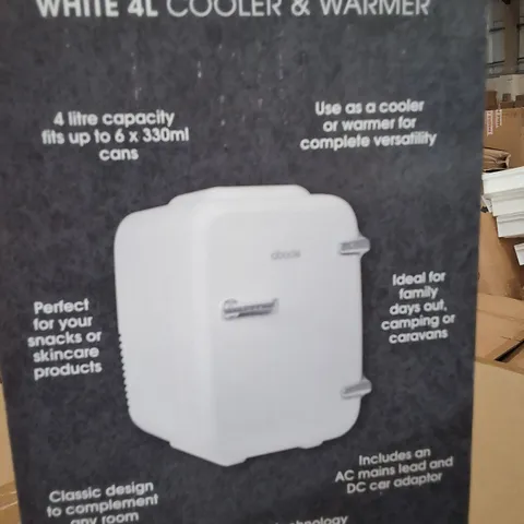 BOXED ADOBE WHITE 4L COOLER AND WARMER