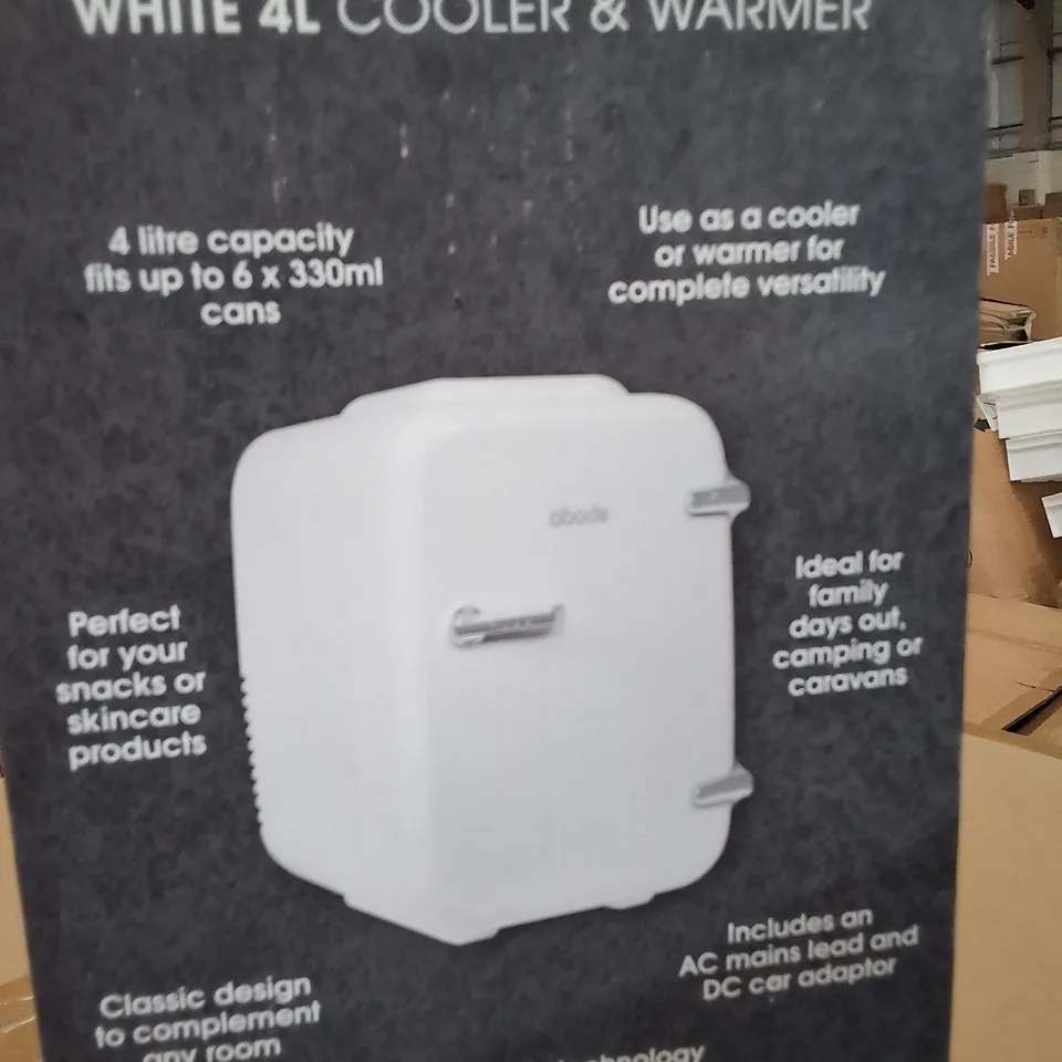 BOXED ADOBE WHITE 4L COOLER AND WARMER
