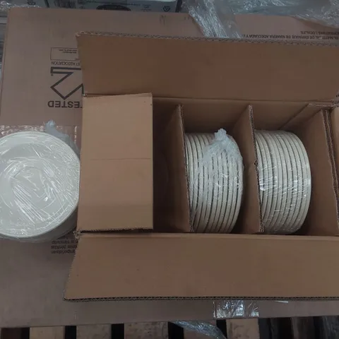BOX CONTAINING APPROXIMATELY 36x BRAND NEW STEELITE 15.25CM MONTE CARLO SAUCERS