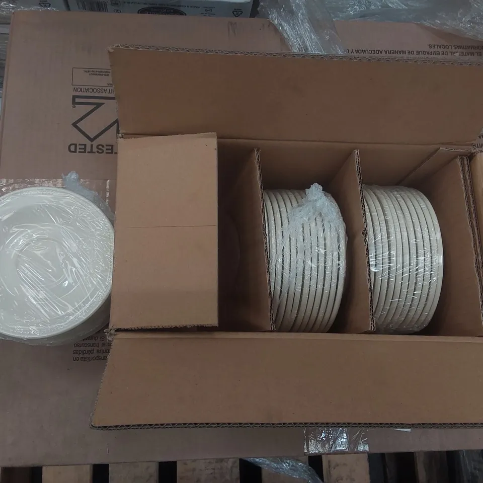 BOX CONTAINING APPROXIMATELY 36x BRAND NEW STEELITE 15.25CM MONTE CARLO SAUCERS