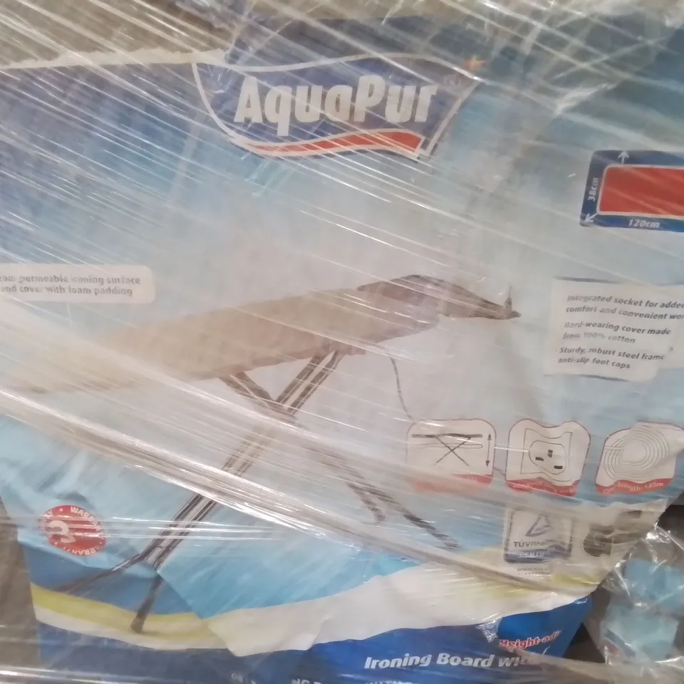 PALLET OF ASSORTED AQUAPUR IRONING BOARDS