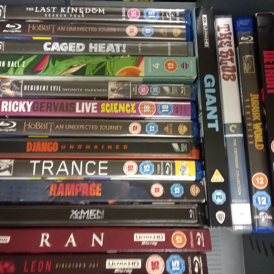 LOT OF 23 BLU-RAYS, TO INCLUDE DRAGONBALL, MARVEL, GAME OF THRONES, ETC