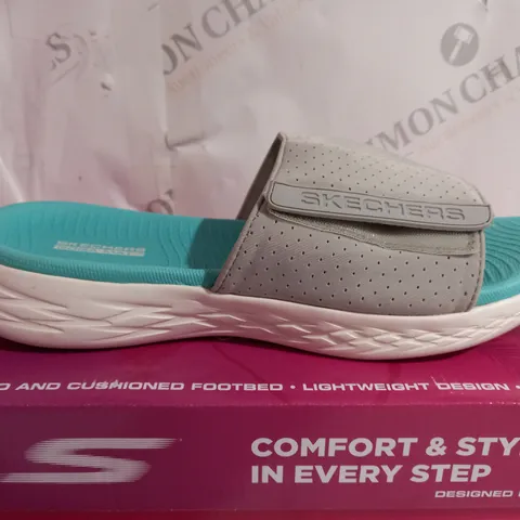 SKETCHERS GO WALK SANDAL - GREY SIZE 7