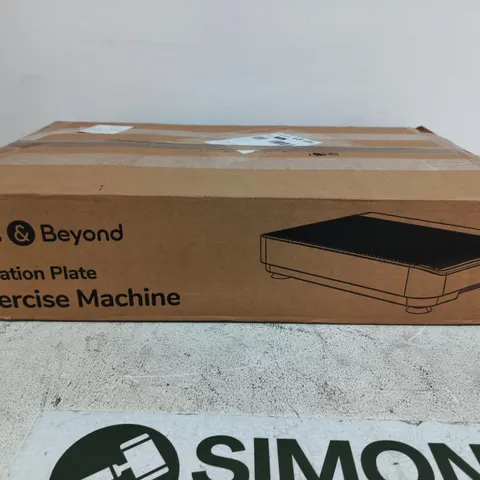 BLISS & BEYOND VIBRATION PLATE EXERCISE MACHINE – BOXED