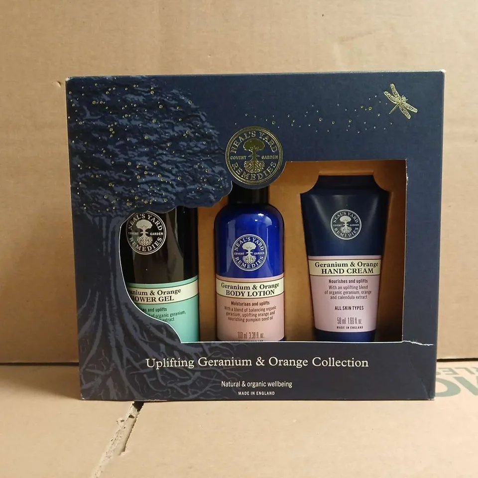 NEAL'S YARD UPLIFTING GERANIUM & ORANGE COLLECTION