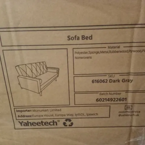 BOXED YAHEETECH SOFA BED - DARK GREY (1 BOX)