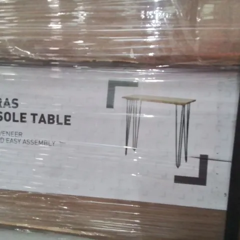 PALLET CONTAINING A LARGE QUANTITY OF BRAND NEW ZORRAS CONSOLE TABLES