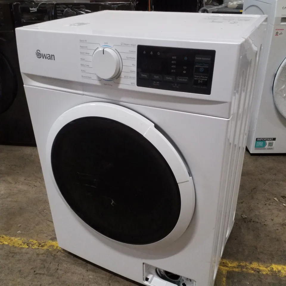SWAN 8KG LOAD, 1400 SPIN FREESTANDING WASHING MACHINE - WHITE