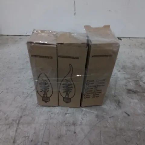 BOXED 3 PACK OF E14 INCANDESCENT FILAMENT BULBS