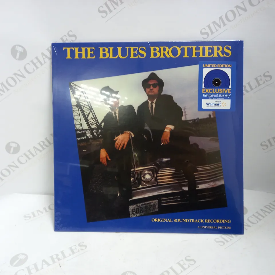 SEALED THE BLUES BROTHERS SOUNDTRACK RECORDING LIMITED EDITION WALMART EXCLUSIVE TRANSPARENT BLUE VINYL ALBUM