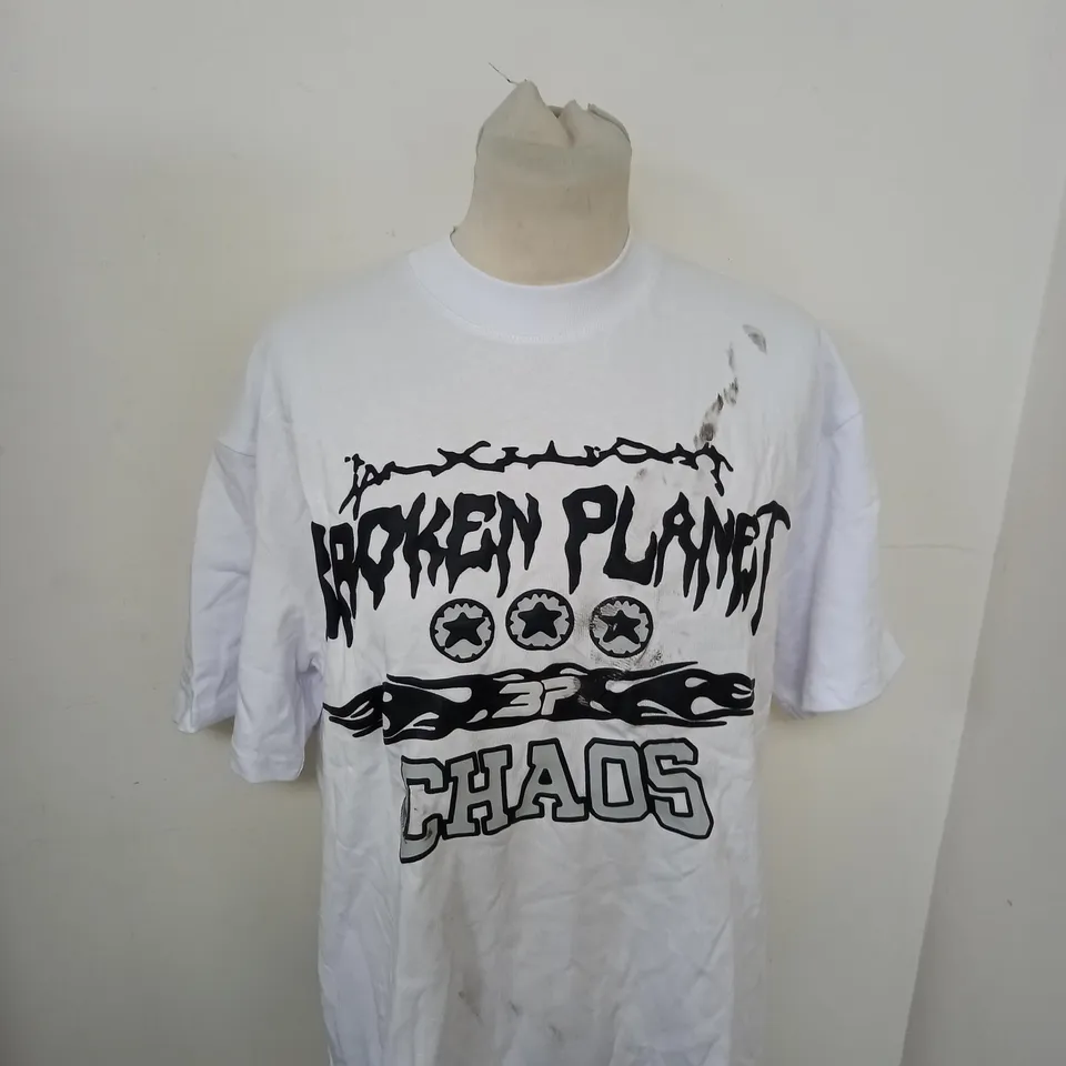 BROKEN PLANET CHAOS CASUAL T-SHIRT SIZE XS