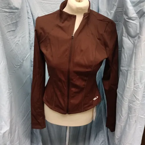 TALA DAYFLEX ZIP-THROUGH SPORTS JACKET β CHESTNUT BROWN β UK L