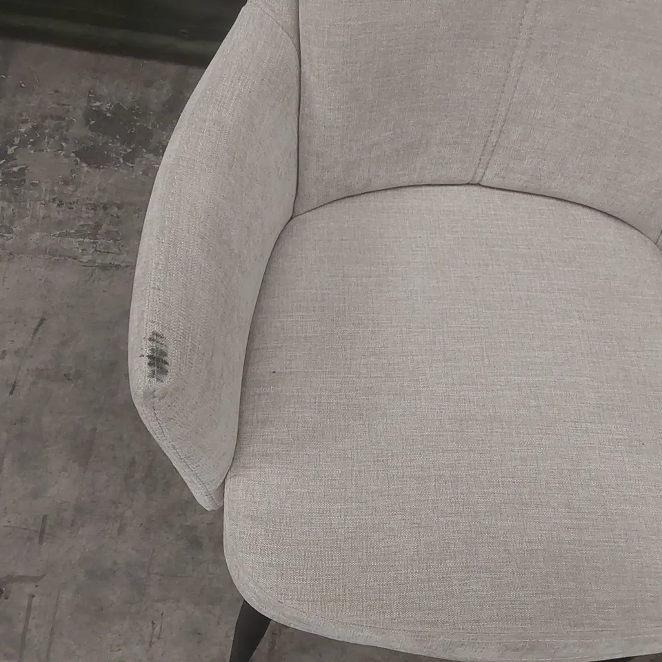 PAIR OF MXF FABRIC UPHOLSTERED DINING CHAIRS 