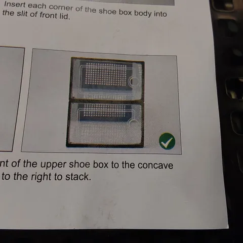 BOXED 12 PAIR SHOE STORAGE BOX (1 BOX)