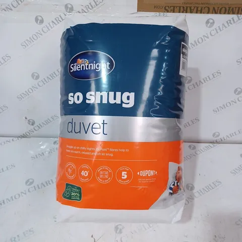 PACKAGED AND SEALED SO SNUG DUVET - 13.5 SINGLE 