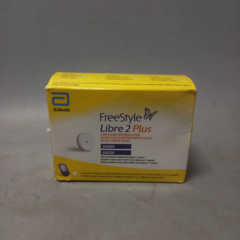 BOXED FREESTYLE LIBRE 2 PLUS FLASH GLUCOSE MONITOR SYSTEM