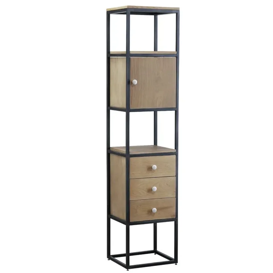 BOXED FRIANT STEEL ACCENT CHEST OF DRAWERS 
