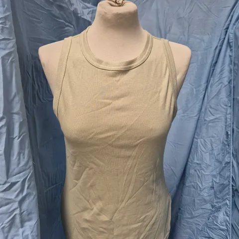 GANT HIGH NECK RIB TANK TOP – COUNTRY BEIGE, UK SIZE L