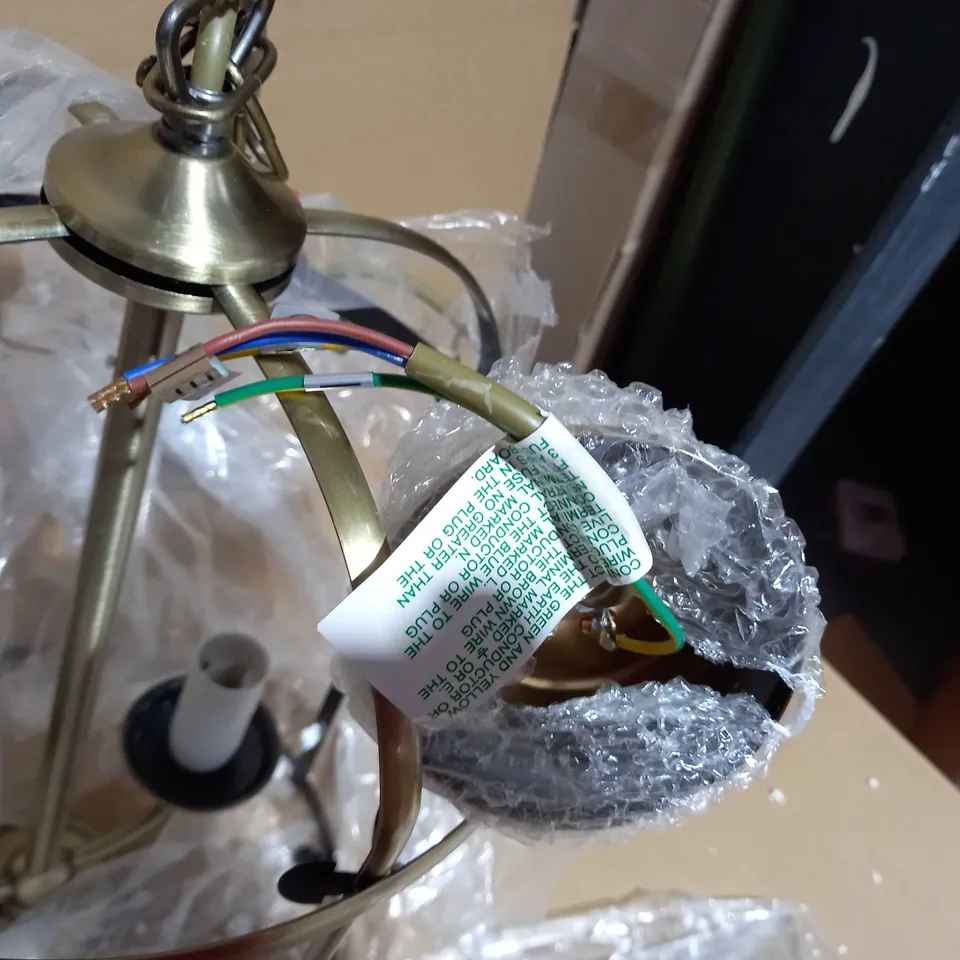 BOXED JOHN LEWIS WALKER BRUSHED BRASS CEILING LIGHT