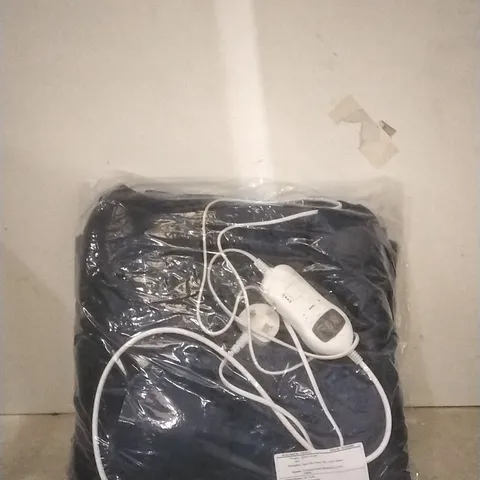SUPER POLAR FLEECE 160CM X 120CM HEATED BLANKET( NAVY BLUE )