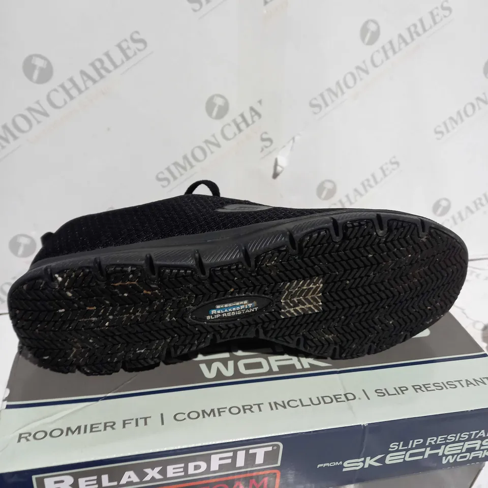 SKECHERS LACE UO WORK TRAINERS SIZE 8