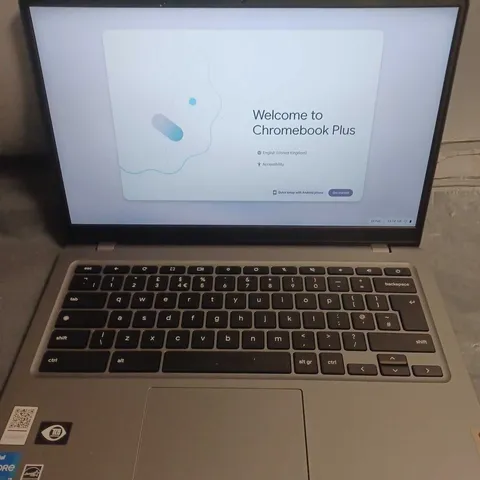 LENOVO CHROMEBOOK PLUS IP SLIM 3 INTEL CORE I3 LAPTOP IN SILVER