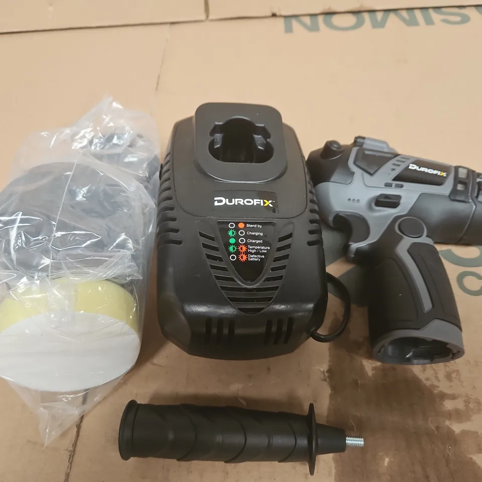 DUROFIX CORDLESS DRILL WITH CHARGER AND ACCESSORIES