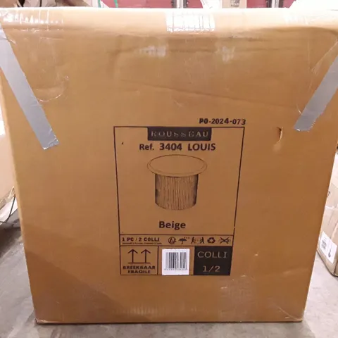 BOXED MARKLEEVILE END TABLE BEIGE (2 BOXES)