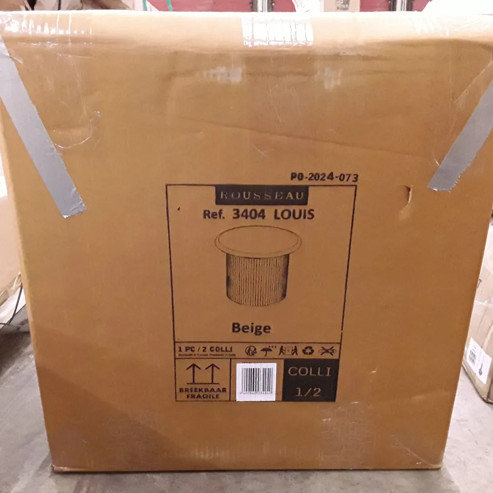 BOXED MARKLEEVILE END TABLE BEIGE (2 BOXES) 