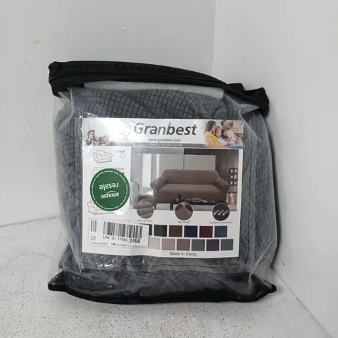 GRANBEST 1-PIECE SOFA COVER (PACKAGED) – GREY PATTERN