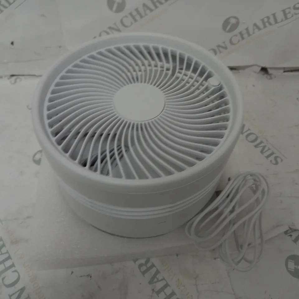 BELL & HOWELL OSCILLATING ADJUSTABLE FOLDING RECHARGEABLE STAND FAN