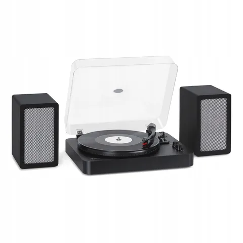 BOXED AUNA TURNTABLE RETRO TT-PLAY RECORD PLAYER 
