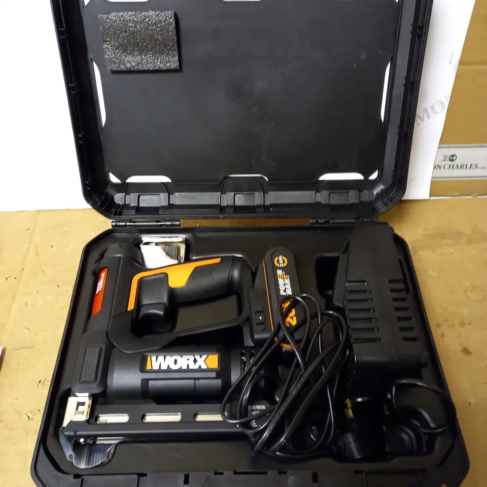 WORX WX843 20V CORDLESS NARROW CROWN STAPLER RRP £149.99