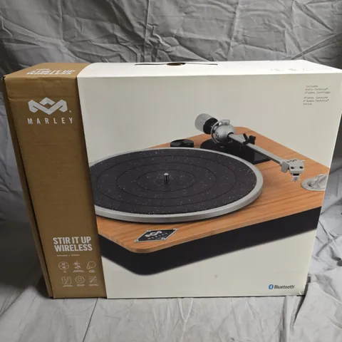 MARLEY STIR IT UP WIRELESS TURNTABLE – BLUETOOTH, WOODEN PLINTH