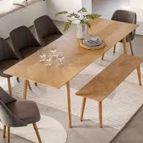 BOXED GALLERY DIRECT MILANO EXTENDING DINING TABLE - OAK (1 BOX)