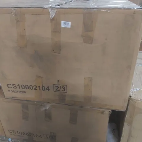 BOXED BALTIMORE BLACK CORNER SOFA PARTS - BOXES 2 AND 1 OUT OF 3 ONLY (2 BOXES)
