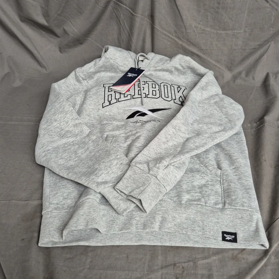 REEBOK HOODIE IN GREY SIZE XS
