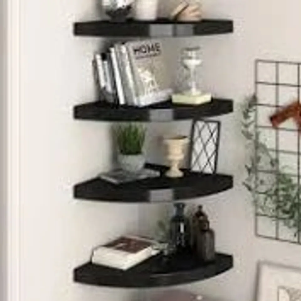 BOXED ARTA WALL SHELF - BLACK (1 BOX)