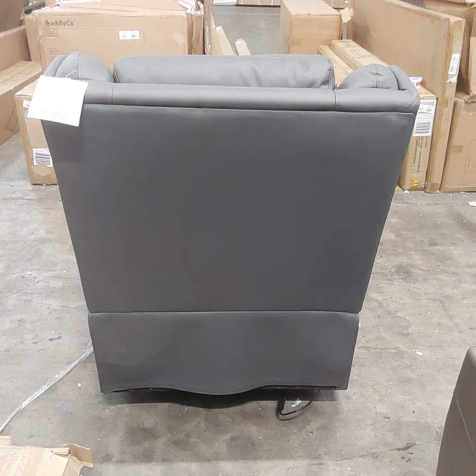 QUALITY DESIGNER FAUX LEATHER ELECTRIC RECLINING ARMCHAIR